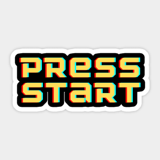 Press Start 1.1 Sticker